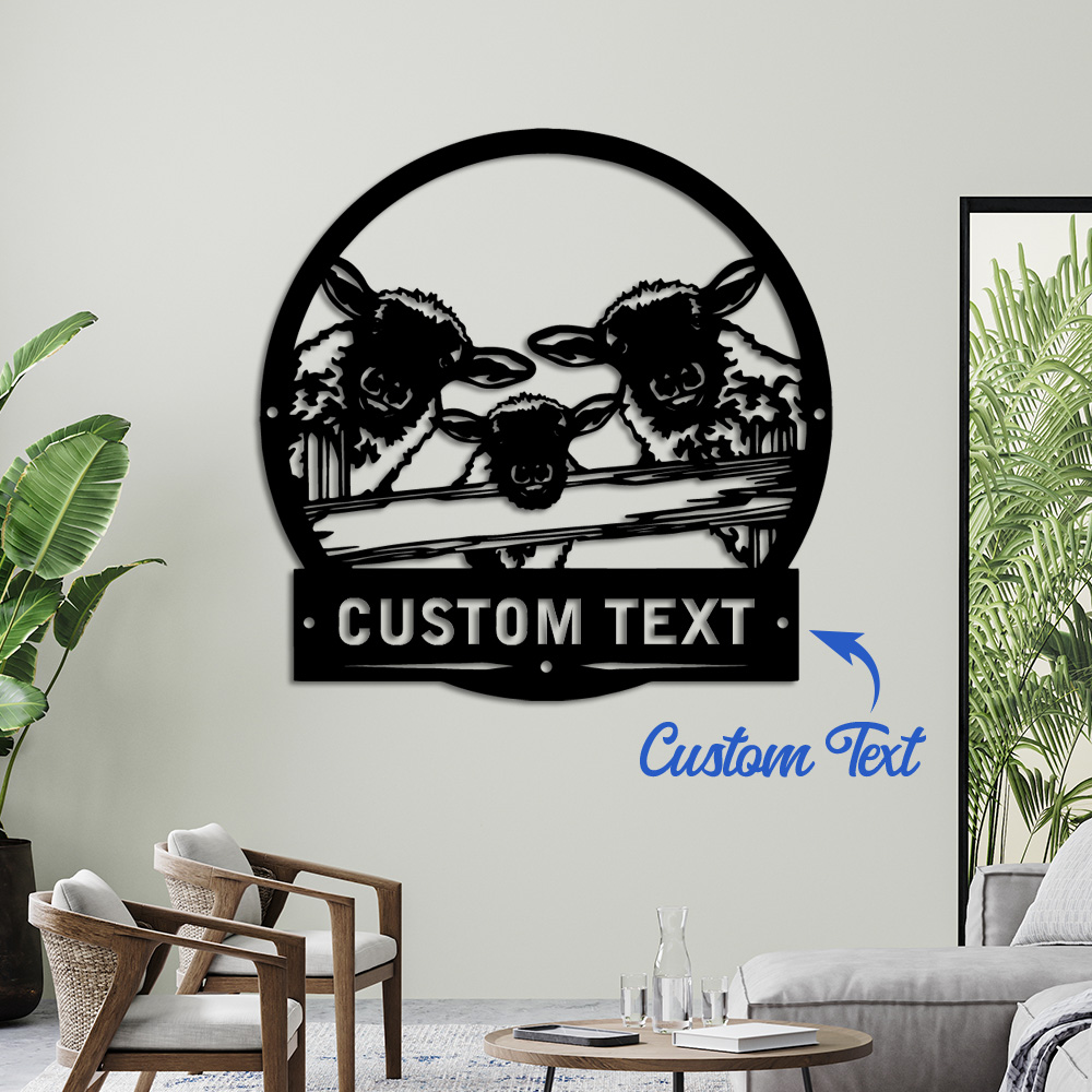 Farming A - 1pc Beauty Customized Farm Wall Metal