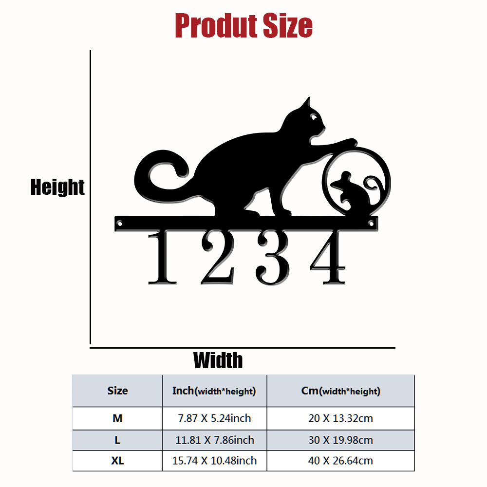 1Pc Custom cat Metal Door Stre - Farming A 评论和价格